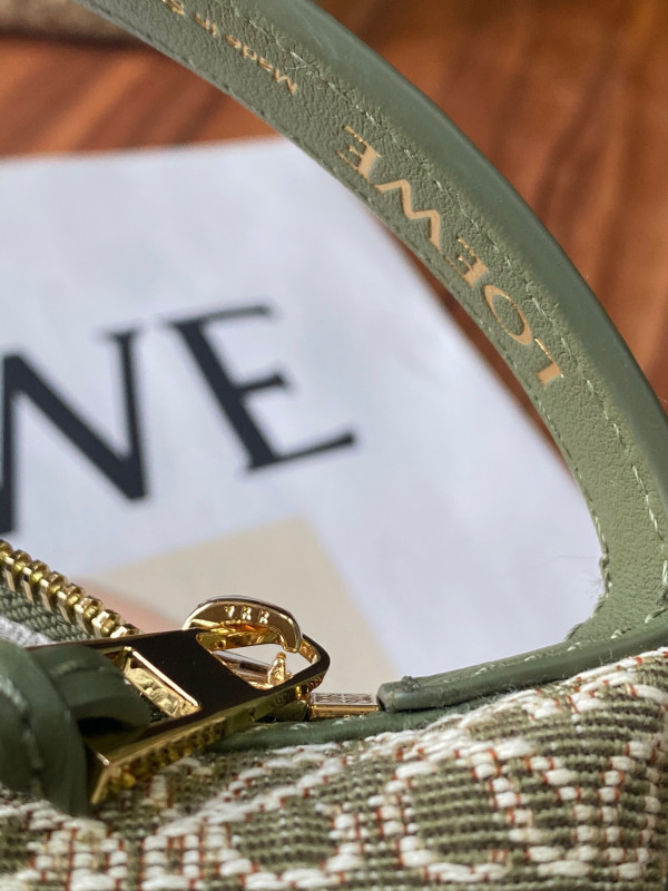 LOEWE small Cubi bag in Anagram jacquard and calfskin
