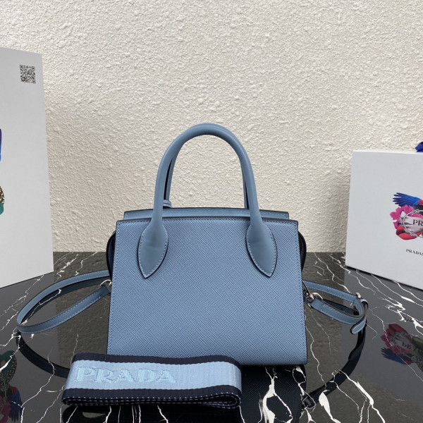 pra*a saffiano leather pra*a monoCh*0me bag