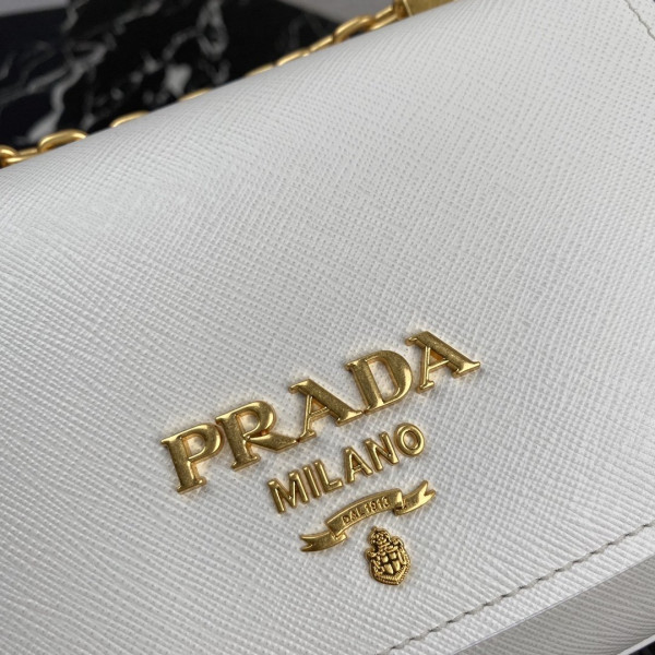 Pra*a saffiano leather