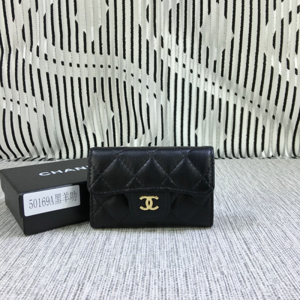 CL Lambskin Wallet Gold / Silver Hardare