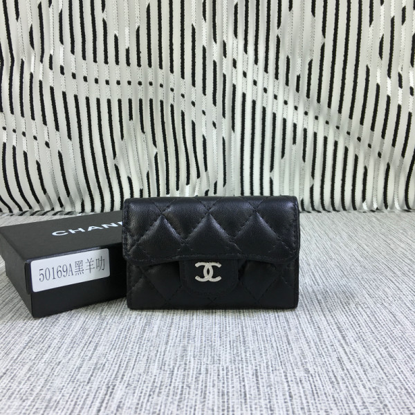 CL Lambskin Wallet Gold / Silver Hardare