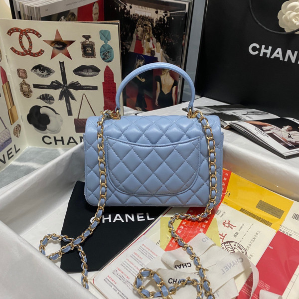 CL MINI FLAP BAG WITH TOP HANDLE