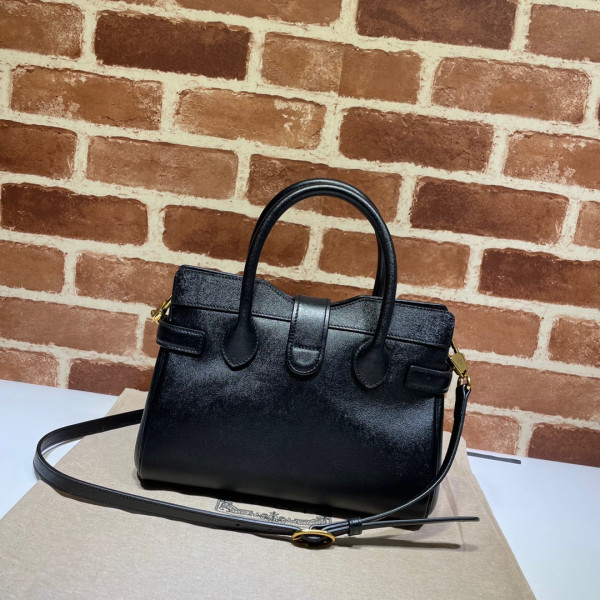 G*u*i small top handle bag with double g