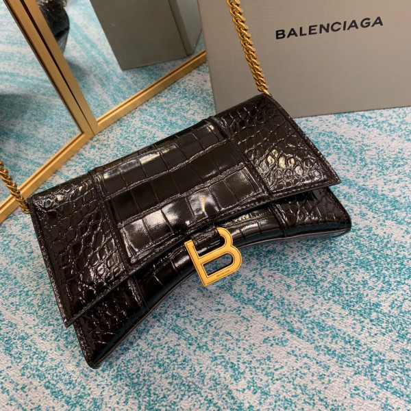 Ba*len*cia*ga hourglass chain bag