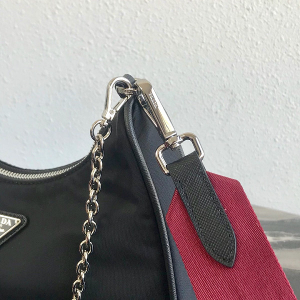 Pra*a nylon hobo bag