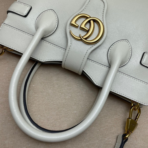 G*u*i small top handle bag with double g