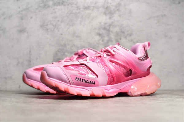 Ba*len*cia*ga track sneaker clear sole