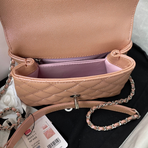 CL MINI FLAP BAG WITH TOP HANDLE