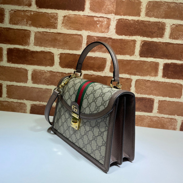G*u*i ophidia small top handle bag with web