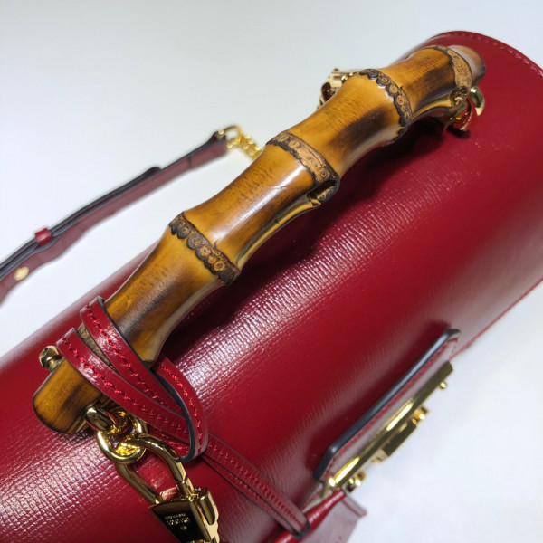 G*u*i padlock gg small bamboo shoulder bag
