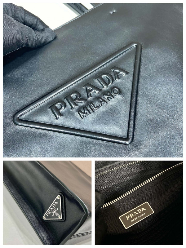 Pra*a leather tote bag