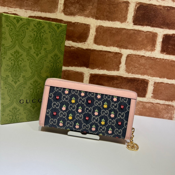 G*u*i ophidia gg zip around wallet