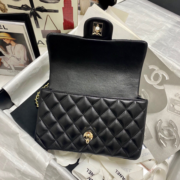CL MINI FLAP BAG WITH TOP HANDLE
