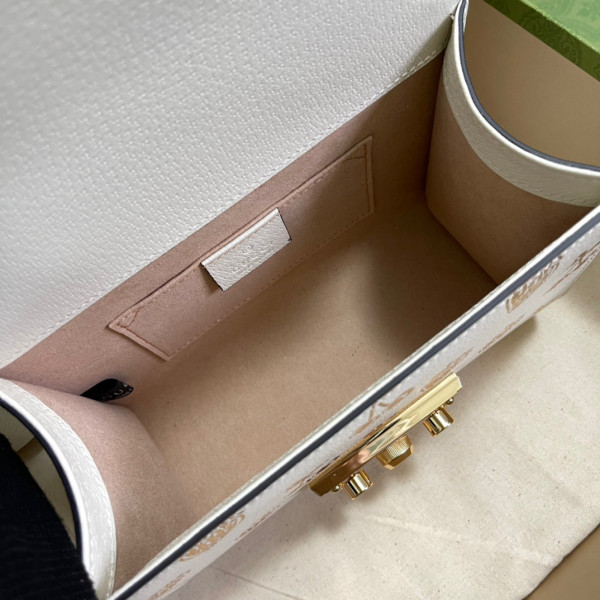 G*u*i padlock small berry shoulder bag