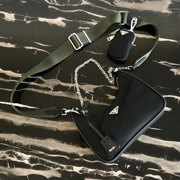Pra*a nylon hobo bag