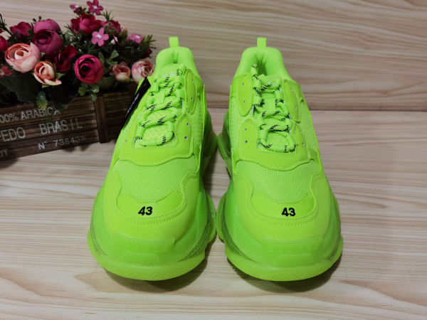 Ba*len*cia*ga triple s trainers clear sole fllo yellow 541624 w09o1 9002