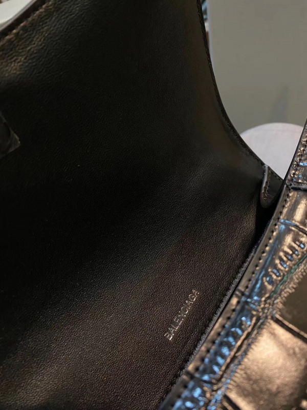 Ba*len*cia*ga hourglass xs top handle bag