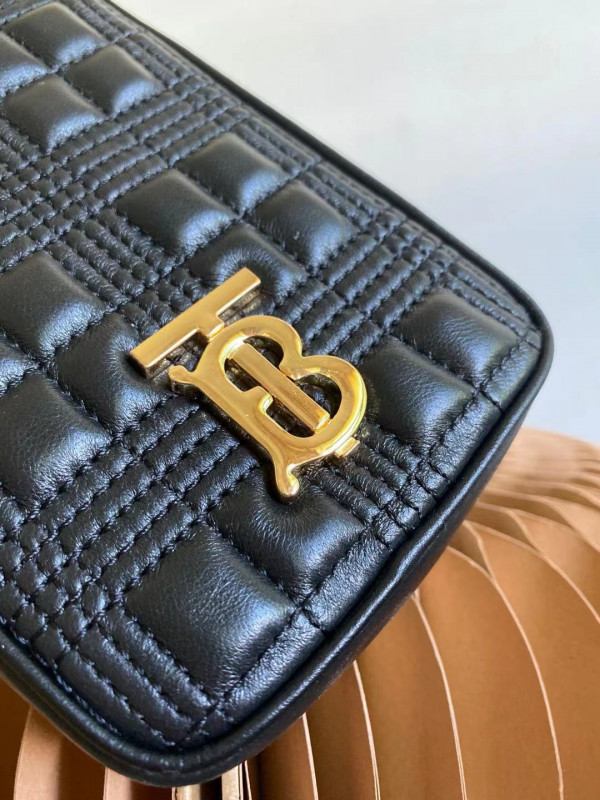 B**rry quilted lambskin lola pouch with chain strap