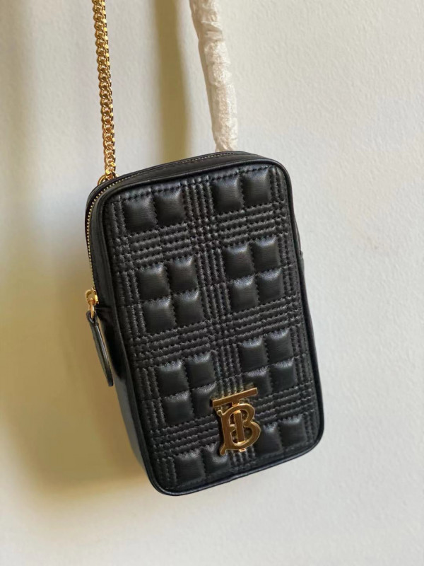 B**rry quilted lambskin lola pouch with chain strap