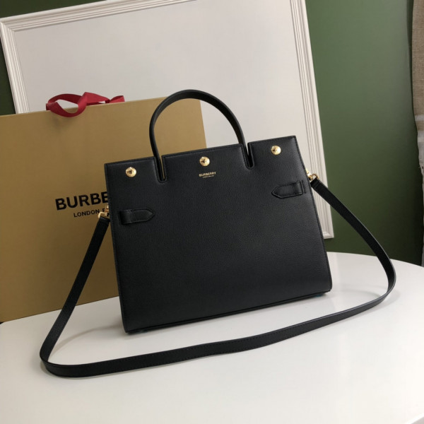 B**rry medium leather title bag