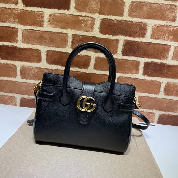 G*u*i small top handle bag with double g