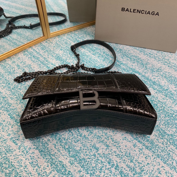 Ba*len*cia*ga hourglass chain bag