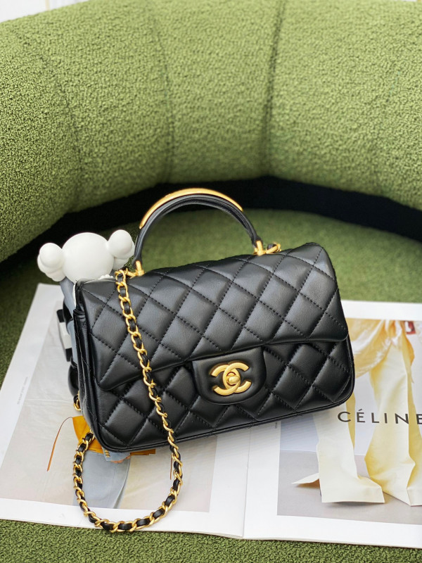CL MINI FLAP BAG WITH TOP HANDLE