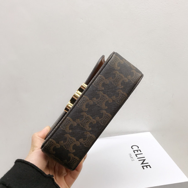 Ce**e nano triomphe bag in triomphe canvas