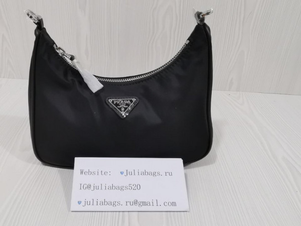 Pra*a nylon hobo bag