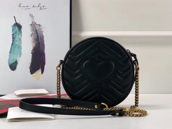 G*u*i gg marmont mini round shoulder bag