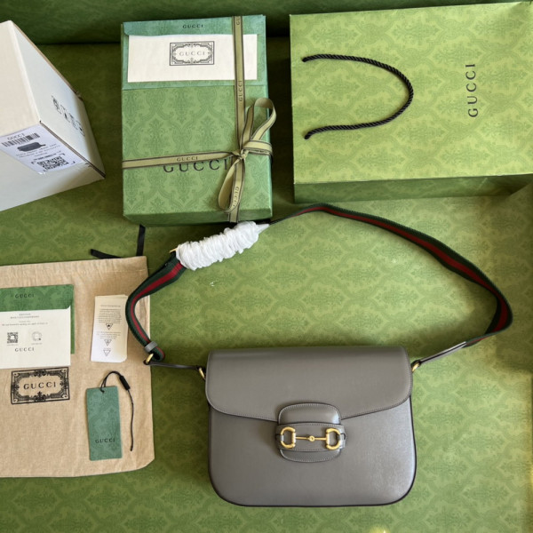 G*u*i horsebit 1955 patchwork shoulder bag