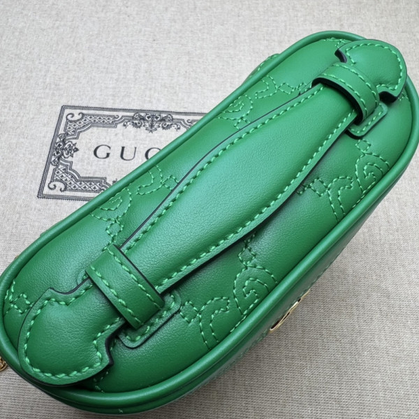 G*u*i gg matelassé top handle mini bag