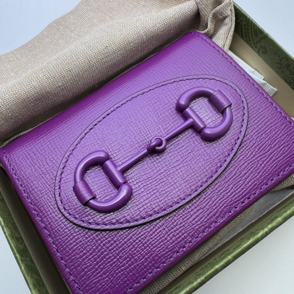 G*u*i horsebit 1955 card case wallet