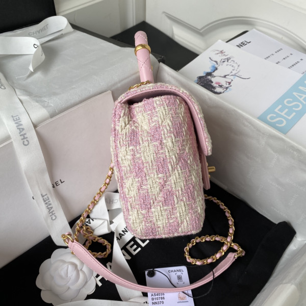 CL FLAP BAG WITH TOP HANDLE
