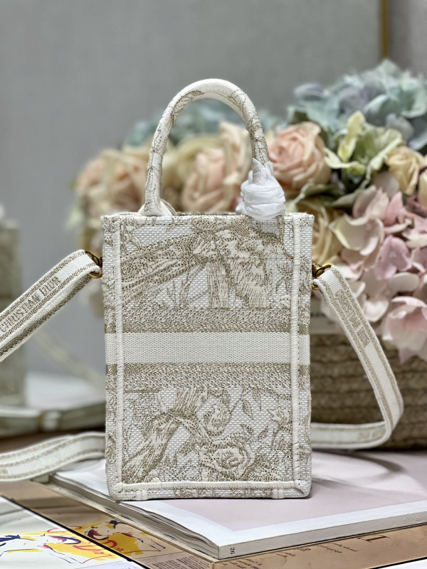 mini D*or book tote phone bag
