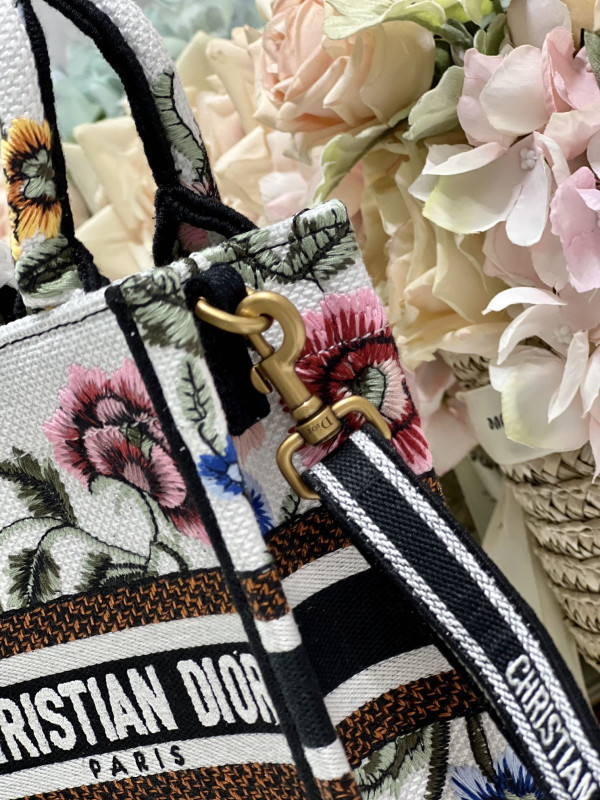 mini D*or book tote phone bag