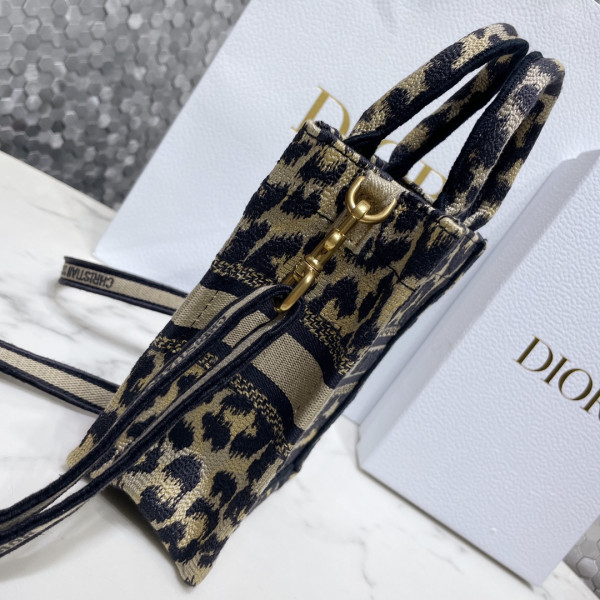 mini D*or book tote phone bag