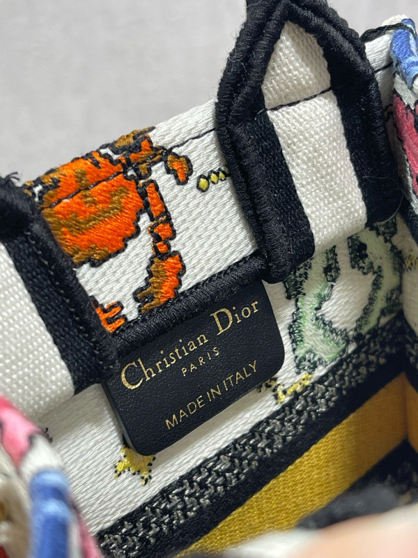 mini D*or book tote phone bag