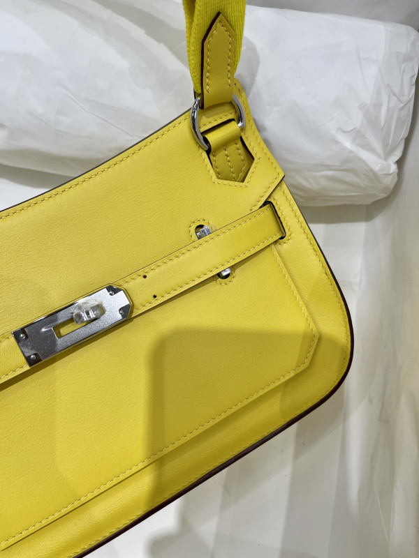 H**mes jypsiere mini bag in swift leather gris meyer