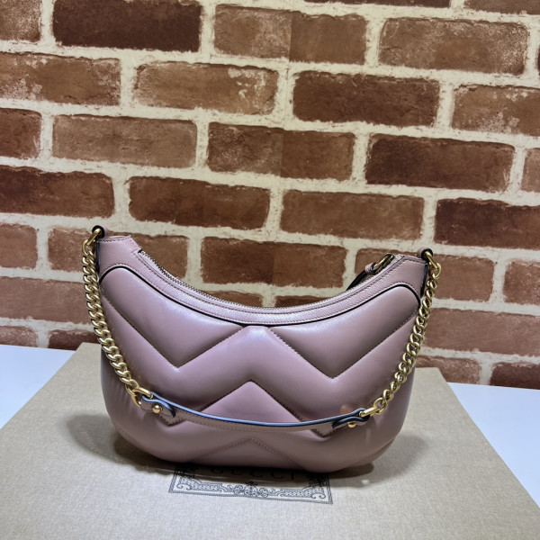 G*u*i gg marmont half-moon-shaped small bag