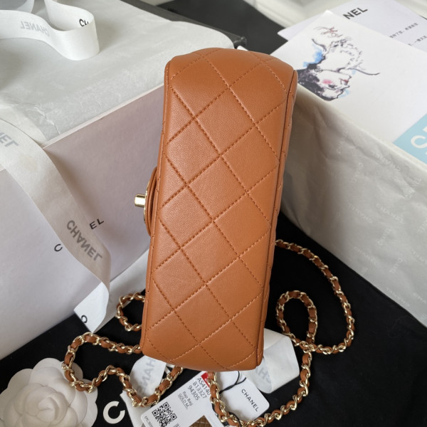 CL FLAP BAG WITH TOP HANDLE-18CM