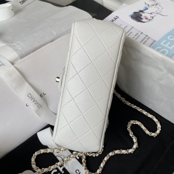 CL FLAP BAG WITH TOP HANDLE-18CM