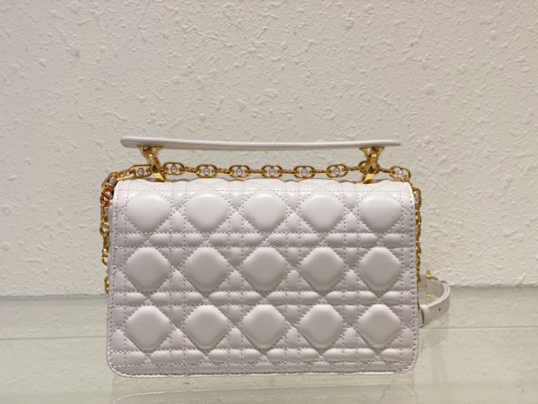 small D*or jolie top handle bag-22 x 14 x 8 cm