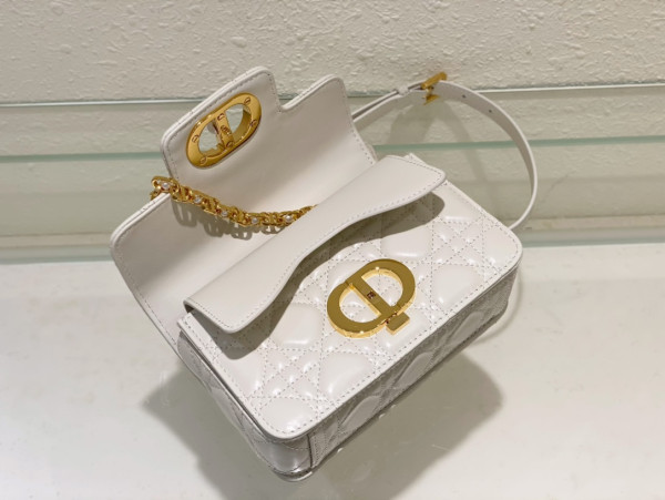 mini D*or jolie top handle bag-19 x 12 x 6 cm