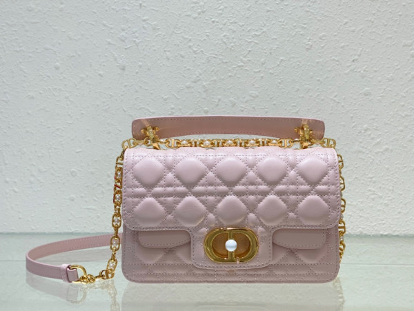 small D*or jolie top handle bag-22 x 14 x 8 cm