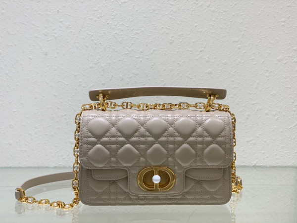 small D*or jolie top handle bag-22 x 14 x 8 cm