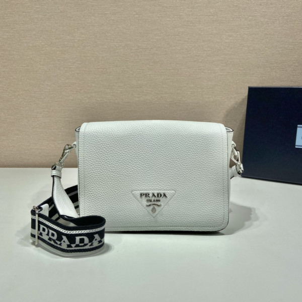 Pra*a leather shoulder bag-23*18*9cm