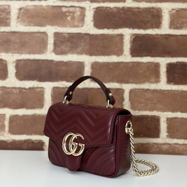 G*u*i gg marmont mini top handle bag-17*13*6cm