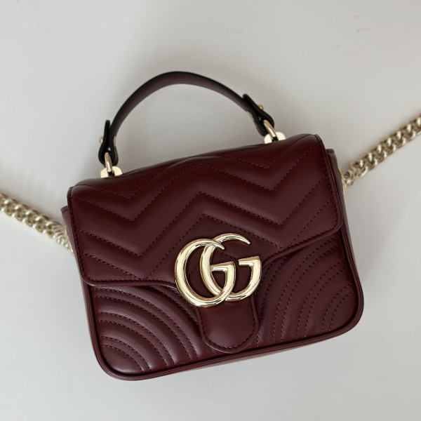 G*u*i gg marmont mini top handle bag-17*13*6cm