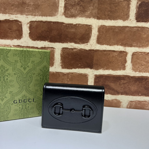G*u*i horsebit 1955 card case wallet